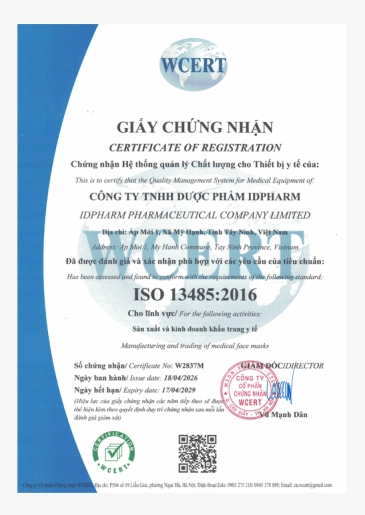 CÔNG TY TNHH DƯỢC PHẨM IDPHARM
