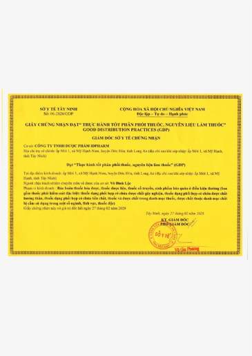 CÔNG TY TNHH DƯỢC PHẨM IDPHARM
